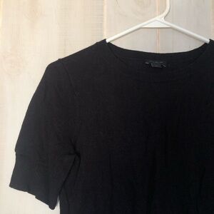 Knit Black Sweater Shirt